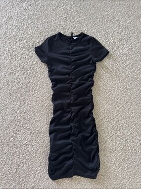 h&m black dragon dress Long Sleeve Black and Tan dragon Print Mini Dress